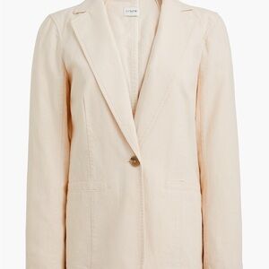 J. Crew Minimalist Capsule Blazer Linen-Cotton Blend Size 12 NWT